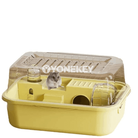 Hamster üçin uly, çydamly, ýokarky açylýan ýaşaýyş jaýy