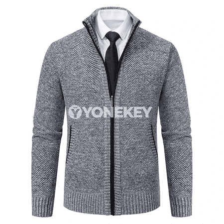 Erkekler üçin vintage örülen kardigan penjek, gyş/ güýz ýyly jaka