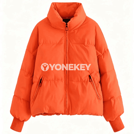 Zenanlar üçin gyş puffer penjek, ýyly, kapýuşonly, uly ölçegli