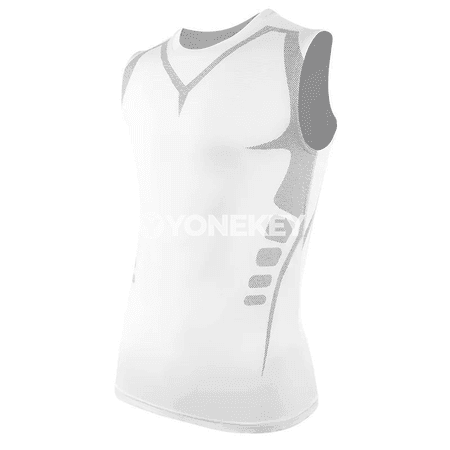 Erkekler üçin ýeňil sport ýeleksiz maýka, çalt gurýan tank-top