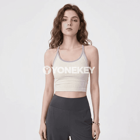 Zenanlar üçin sport top, döş padli, yoga we fitnes üçin amatly