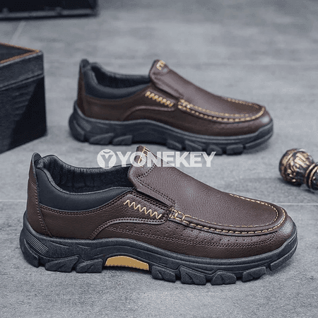 Erkekler üçin deri gündelik klassik loafers köwüşleri