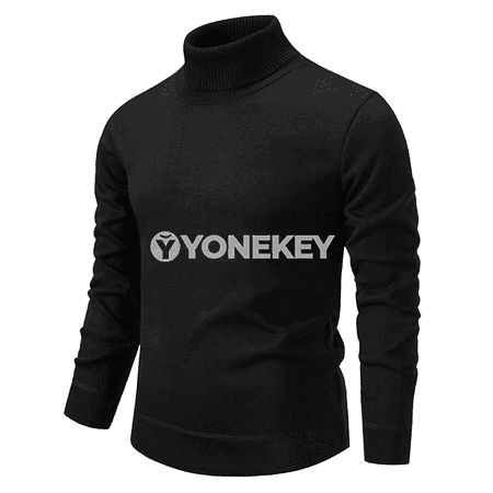 Erkekler üçin gyş-güýz ýyly turtleneck switer