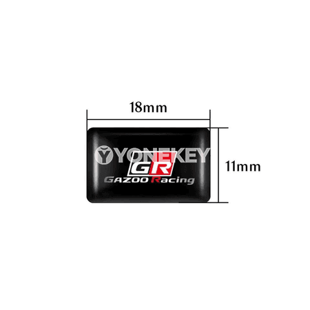 Toyota GR üçin 3D epoxy salon emblema stikeri