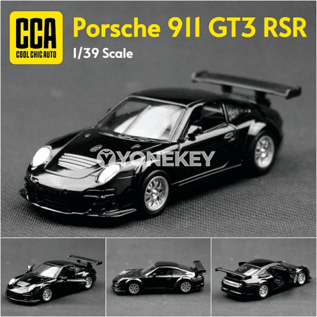 Porsche 911 GT3 RSR 1:39 metal maşyn modeli, kolleksiýa üçin