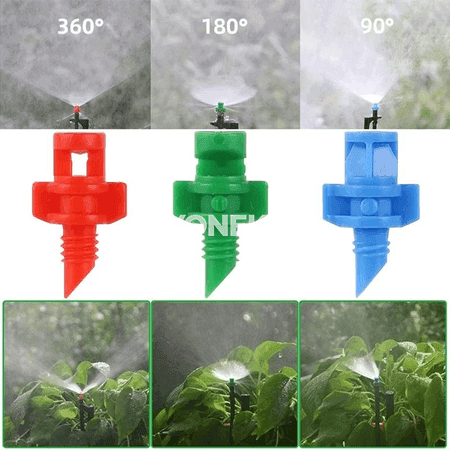 100 sany damjalaýyn suw sepiji nozzler, 90°/180°/360°, bag üçin
