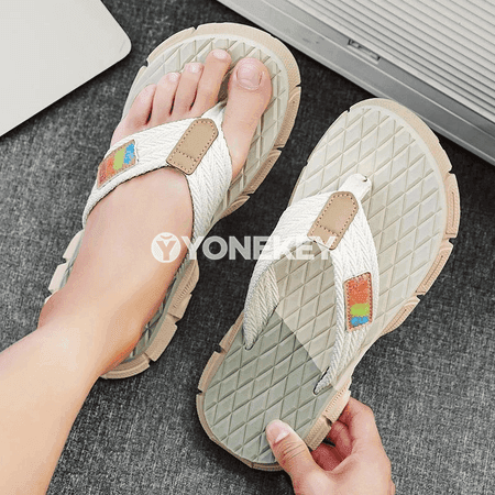 Erkekler üçin ýaz şlýopalar, ýeňil flip-flop sandaallar