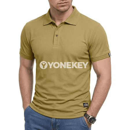 Erkekler üçin ýazky ýeňil polo futbolka