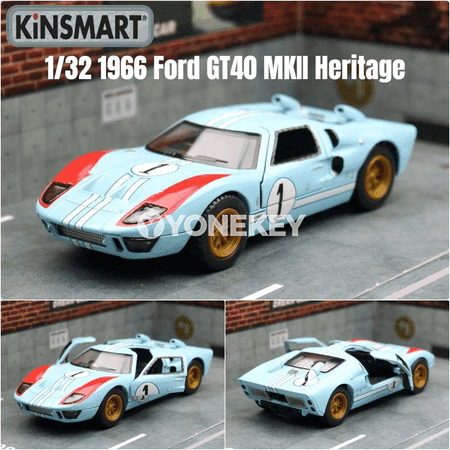 Ford GT40 MKII 1:32 metal kiçi maşyn — kolleksiýa we sowgat üçin