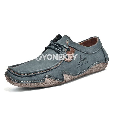 Erkekler üçin rahat gündelik loafers, el işlenen ýeňil köwüşler