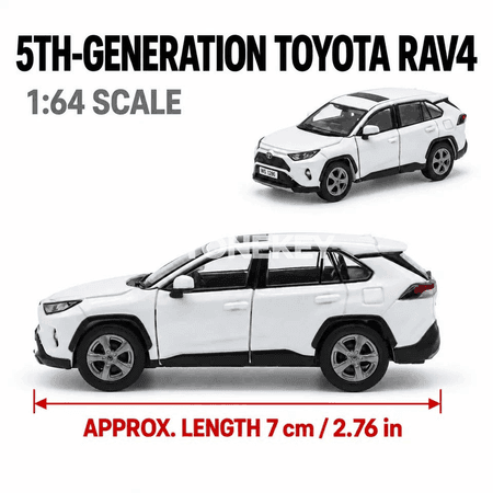 1:64 Toyota RAV4 metal SUV mini awtoulag modeli
