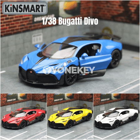 KiNSMART Bugatti Divo 1:38 metal model awtoulag, kolleksiýa üçin