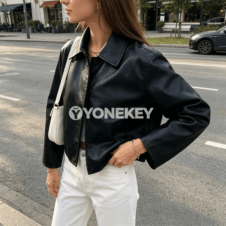 Aýal-gyzlar üçin gündelik gara penjek, ýeňli, döwrebap stil