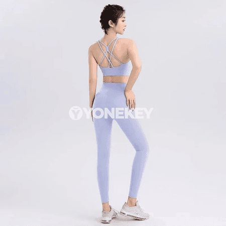 Zenanlar üçin 2 bölekli yoga we fitnes kostýumy