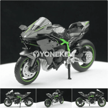 Kawasaki Ninja H2R 1:18 metall motosikl modeli
