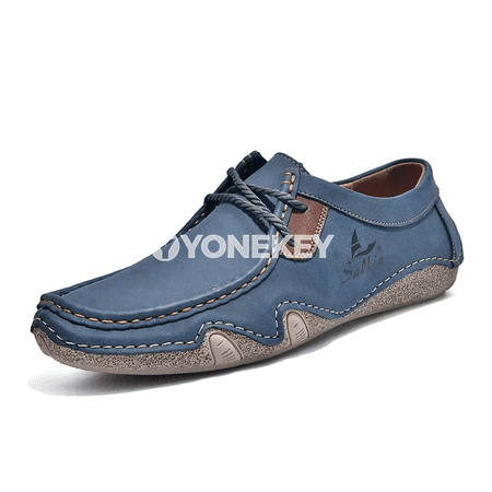 Erkekler üçin rahat gündelik loafers, el işlenen ýeňil köwüşler