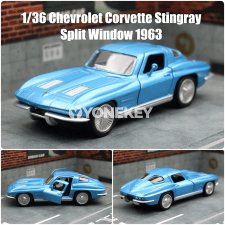 Chevrolet Corvette Stingray 1963 1:36 metal model awtoulag