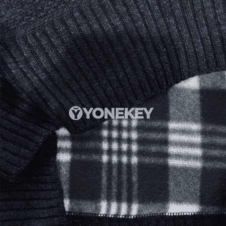 Erkekler üçin 1/4 zip ýyly switer, güýz-gyş üçin rahat model