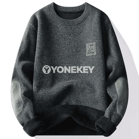 Erkekler üçin ýyly trikotaž switer, gyş üçin ýumşak fleece