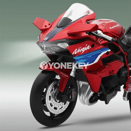 Kawasaki H2R Ninja 1:12 metal motosikl modeli, ýagtylyk we sesli