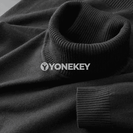 Erkekler üçin gyş-ýaz ýyly turtlenek switer, ýumşak trikotaž pulower