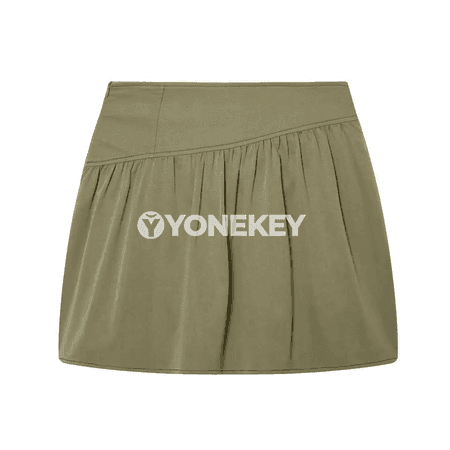 Zenanlar üçin ýaşyl mini ýubka, ýokary moda stili