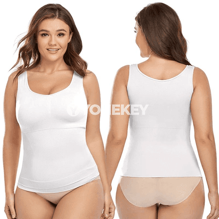 Kökräkli, beýik goldawly zenan tank-top shapewear – garny sazlaýan
