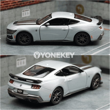 KiNSMART Ford Mustang Dark Horse model maşyny 1:38, çagalar üçin