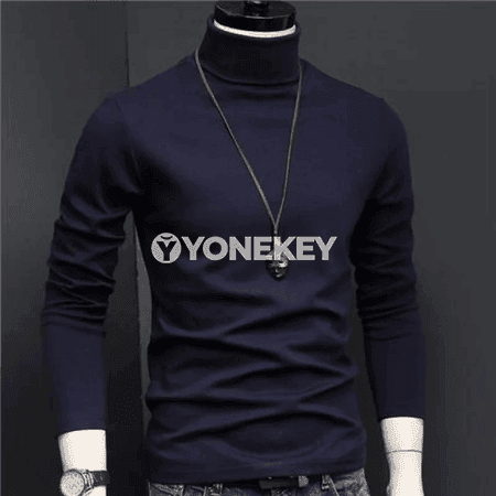 Erkekler üçin ýyly golf switer, ýokary boýunly, uzyn ýeňli