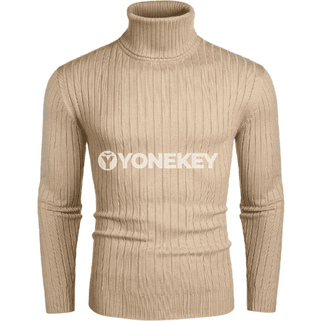 Erkekler üçin uzyn ýeňli balak boýun switer, ýeňil we ýyly model
