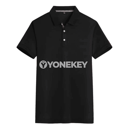 Erkekler üçin ýazky polo futbolka, gysga ýeňli, uly ölçegler