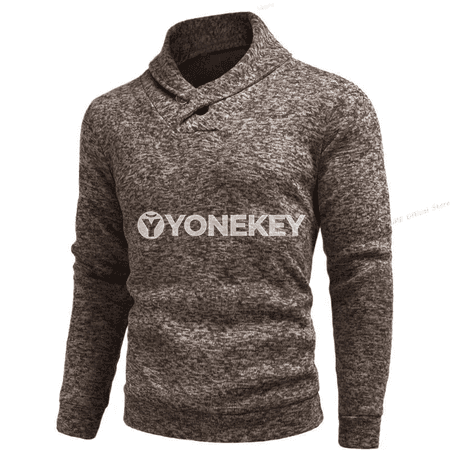 Erkekler üçin ýokary boýunly zipsiz ýyly sweatshirt, oversize