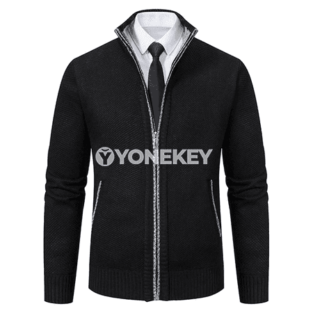 Erkekler üçin vintage örülen kardigan penjek, gyş/ güýz ýyly jaka