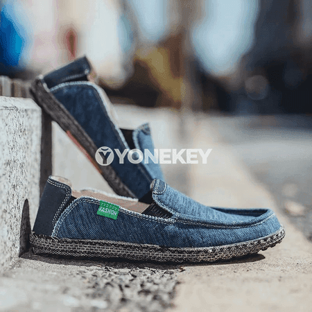Dem alýan erkek kanwa loafers aýakgaplary, ýeňil we amatly