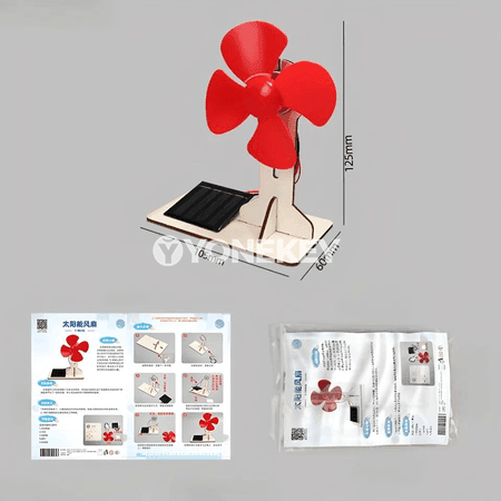 Güneş energiýaly fan, DIY 3D agaç gurluşyk modeli, bilim beriji oýnawaç
