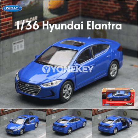 Hyundai Elantra metal model awtoulag, 1:36, çocuklar üçin