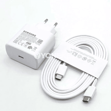 Samsung 45W çalt zarýad beriji adapter, 1.8 m Type-C kabel bilen