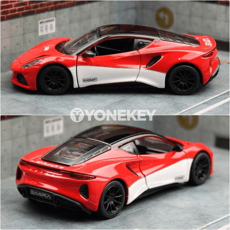 KiNSMART Lotus Emira 1:34 metal mini awtoulag modeli