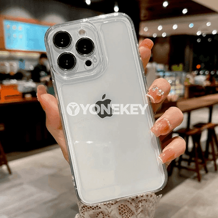 iPhone üçin açyk, tozana garşy, zarbany siňdirýän TPU gaby