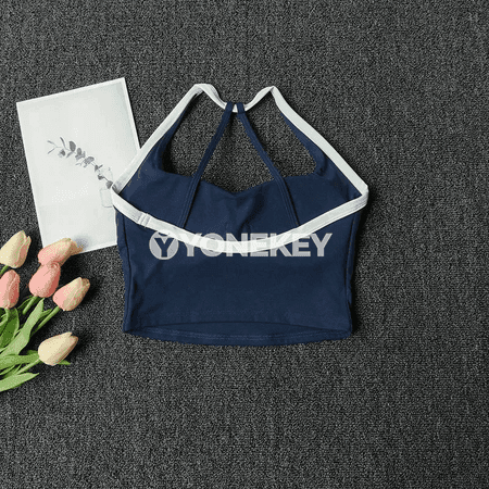 Aýallar üçin sport yoga bra, arka gözellik dizaýnly