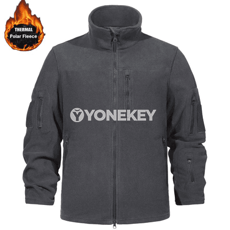 Erkekler üçin ýyly polar fliş jaket, ýylylyk saklaýan, şemal geçirmeýän