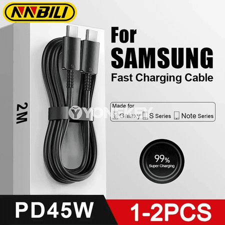 Samsung üçin PD3.0 45W çalt zarýad USB Type-C kabeli