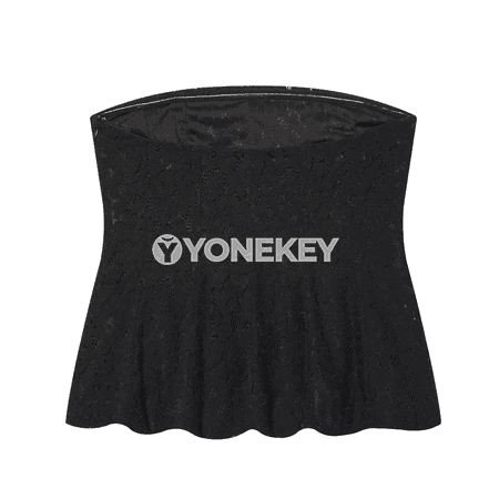 Zenanlar üçin gysga ýeňsiz dantelli top, dar kesim