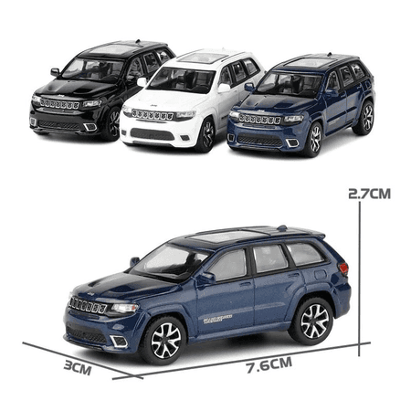 Jeep Grand Cherokee Trackhawk 1:64 metal model awtoulag, SUV