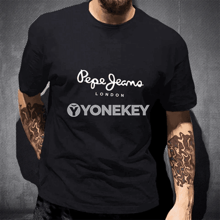 Pepe Jeans London erkekler üçin tomusky pambyk futbolka