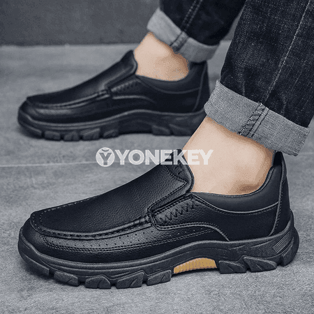Erkekler üçin deri gündelik klassik loafers köwüşleri