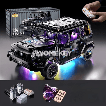 DIY gurluşyk blokly sport awtoulagy 1:14, RC model oýunjak