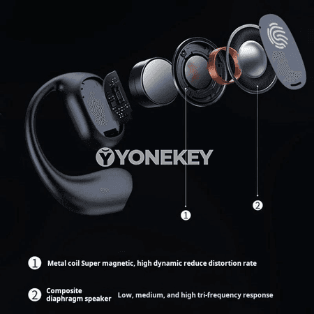 Q13 OWS Bluetooth gulakly nauşniklar, mikrofonly, sport üçin