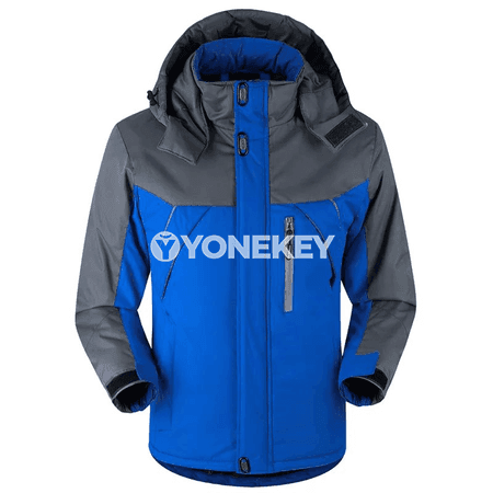 Erkekler üçin ýyly gyş penjek, kapşonly, çydamly we rahat model