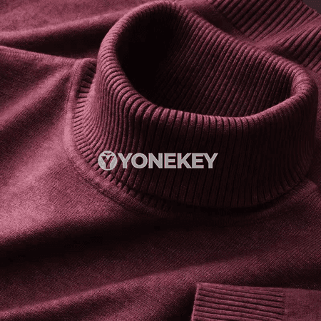 Erkekler üçin gyş-ýaz ýyly turtlenek switer, ýumşak trikotaž pulower